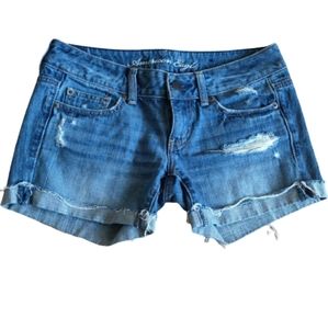 American Eagle Distressed Jean short 0